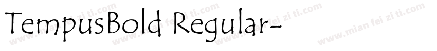 TempusBold Regular字体转换